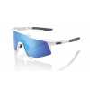 Okuliare 100% Speedcraft Matte White/Hiper Blue Multilayer Mirror
