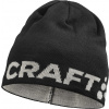 Pletená čepice CRAFT ADV Nordic Training Merino Logo - černá Velikost: S-M