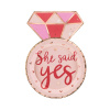 Taniere - SHE SAID YES - tvar svadobného prsteňa 18 x 25 cm, 6 ks, papier