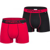 O'Neill BOXER PLAIN 2PACK červená,čierna Pánske boxerky S