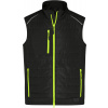 James & Nicholson | JN 1822, Pánska vesta, čierna - žltá neon, 5XL