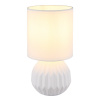 GLOBO 21730W SYLAS stolná lampička V230mm 1xE14 biela