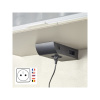 SFL Interiérová zásuvka BORN FRENCH 2 x 230 V + 2 x USB / Čierna matná