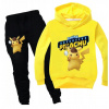 Teplaková súprava - Adidas GN6827 Detské stopy veľkosti 116 Červená, modrá, žltá (Pikachu Pokemons Tracksuit Sada mikiny a nohavíc 116)