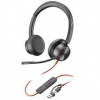 Headset HP Poly Blackwire 8225 MS, USB-C/A adaptér, stereo (8X225AA) čierny