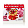 Helma - MiniMax - stolný kalendár Rok plný sladkostí 2026, 17,1 × 13,9 cm