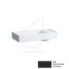 LAUFEN KARTELL Umývadlová misa s otvorom pre batériu 75 x 35 cm čierna lesklá H8123320201111