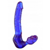 Dildo Toyjoy strap on PVC 20 cm fialové