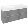 Sapho ODETTA umývadlová skrinka 118x50x43,5cm, dub strieborný SPH DT120-1111