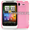 Zadný kryt HTC Wildfire S – Mesh – svetlo-ružová
