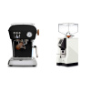 Ascaso Dream PID, Dark Black + Eureka Mignon Perfetto, CR white
