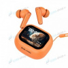 Bluetooth slúchadlá BLAVEC TWS BW-07 LIVE s LCD displejom oranžové