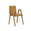 PAGED Link B-2120 Seat Wood Back Wood Farba dreva: dub morený, Čalúnenie: dyha