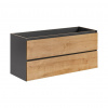 CMD Skrinka do kúpeľne MONAKO GREY OAK 823, Sivá diamantová/dub hamilton