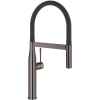 GROHE Essence profesionálna páková drezová batéria, flexibilné rameno so sprškou s prepínaním, 2jet, výška výtoku 197 mm, tmavý grafit/čierna, 30294A00