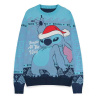 Difuzed Lilo & Stitch Mikina Christmas Jumper Stitch Blue Velikost M
