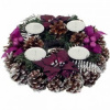 Adventný veniec fialový 30 cm W00262