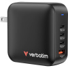 Verbatim Mini GaN Charger cestovná nabíjačka 5 A, 4 x 1x USB-A, 3x USB-C®, rýchlonabíjačka, GaN , s adaptérom pre Európu, s britským adaptérom, s americkým; 32216