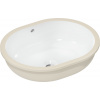 Hansgrohe Xuniva U - Zdola zápustné umývadlo 450x350 mm s prepadom bez otvoru na batériu, biela 60153450
