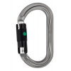 Oválna karabína Petzl OK šedá ball lock