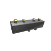 SUNEX ROZDEĽOVAČ 2 OKRUHOVY DN25 2GPO 125MM + IZOLACIA