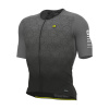 ALÉ Cyklistický dres s krátkym rukávom - R-EV1 VELOCITY - šedá