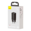 Baseus Baseus Travel Charger GaN2 Lite Quick Charger C+U QC 3.0 PD 3.0 65W EU Black (CCGAN2L-B01)