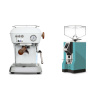 Ascaso Dream PID, Cloud White + Eureka Mignon Specialita, CR tiffany blue