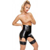 LateX Latex Suspender Belt Black, L