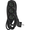 EMOS prodlužovací přívod 3z/5m, černý, 1,5mm 1902230501