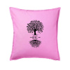 Narodeninový strom 60 - Vankúš 50x50 - 50x50 - Vrátane výplne ( Ružová )