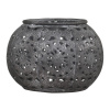 Chic Antique Zinkový kovový vintage svietnik Vire zinc - Ø10*7 cm - Chic Antique