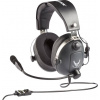 Thrustmaster ThrustMaster T.Flight - U.S. Air Force Edition Headset uzavřená (Over Ear) kabelová stereo šedá, metalická regulace hlasitosti, Vypnutí zvuku
