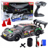 Diaľkovo ovládaný pretekársky automobil RC 1:16 DRIFT ČIERN 30 KM/H LED