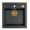 Alveus FORMIC 20 kuchynský granitový drez so sifónom,spodná montáž Twilight+prepad bronz 1103766ST+bronz