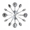 Nástenné hodiny Závesné Kitchen príbor 38cm Retro (Nástenné hodiny Závesné Kitchen príbor 38cm Retro)