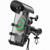 MC39-03 MOTOCYKLOVÝ DRŽIAK DO RÁMU NA TELEFÓN ANTIVIBRAČNÉ NABÍJANIE USB-C