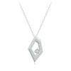 GRACE Silver Jewellery Stříbrný náhrdelník Irene - stříbro 925/1000, zirkon NH-SCN517/85 Stříbrná 45 cm + 5 cm (prodloužení)