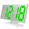 E-CLOCK DS-1836L LED budík, digitálne hodiny s LCD displejom, biela