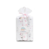 INTERBABY | Plienka ZVIERATKA 3 kusy 80x80 cm- BIELO/RŮŽOVÁ