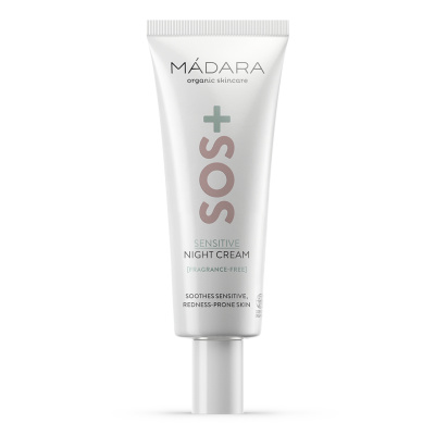 MÁDARA SOS+ SENSITIVE NOČNÝ KRÉM PRE CITLIVÚ PLEŤ, 70 ml