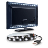 Solight LED pásik pre TV, 100cm, USB, vypínač, studená biela WM501