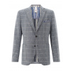 Pánske kárované bavlnené sako s ľanom CLUB OF GENTS tailored fit Veľkosť: 50
