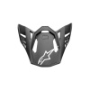 ALPINESTARS šilt pre prilby SUPERTECH S-M10 a S-M8 SOLID, ALPINESTARS (čierny matný, verzia ECE 22.05)