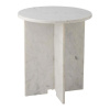 Mramorový okrúhly odkladací stolík ø 46 cm Jasmia – Bloomingville