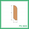 Podlahové lišty PS 36x09x2000mm