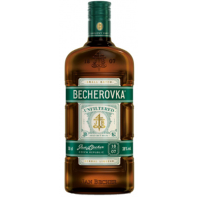 Becherovka UNFILTERED Likér 38% 0,5L