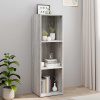 zahrada-XL Knižnica/TV skrinka sivá sonoma 36x30x114 cm spracované drevo 826656