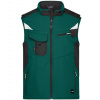 James&Nicholson Pánska softshellová vesta JN845 Dark Green M