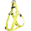 Postroj Flamingo Step&Go Ziggi Reflective Yellow - neónový nášlapný postroj pre psa, pracka so zámkom, žltá - L
